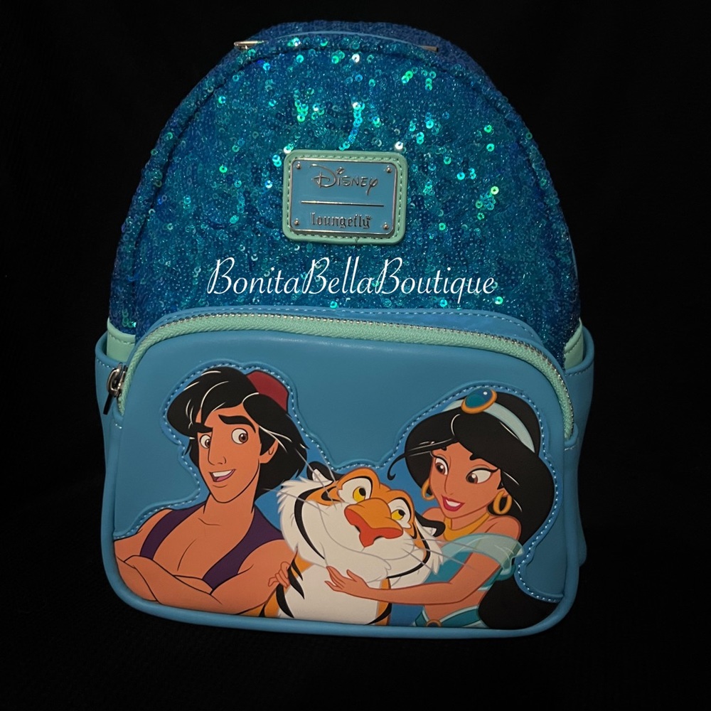 2022 Jasmine Aladdin rajah sequin Backpack NWT sealed